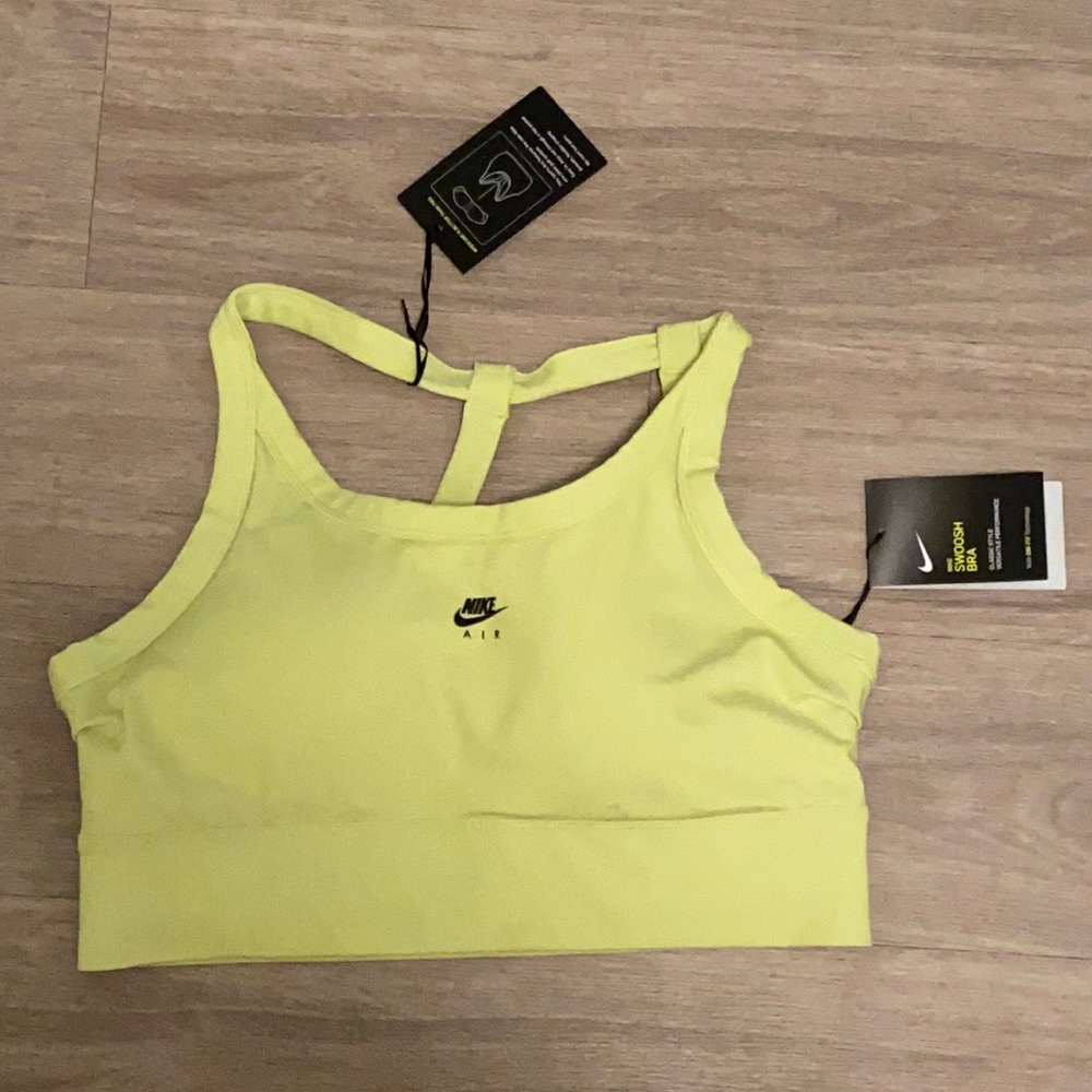 Soft lime green Nike sports Bra